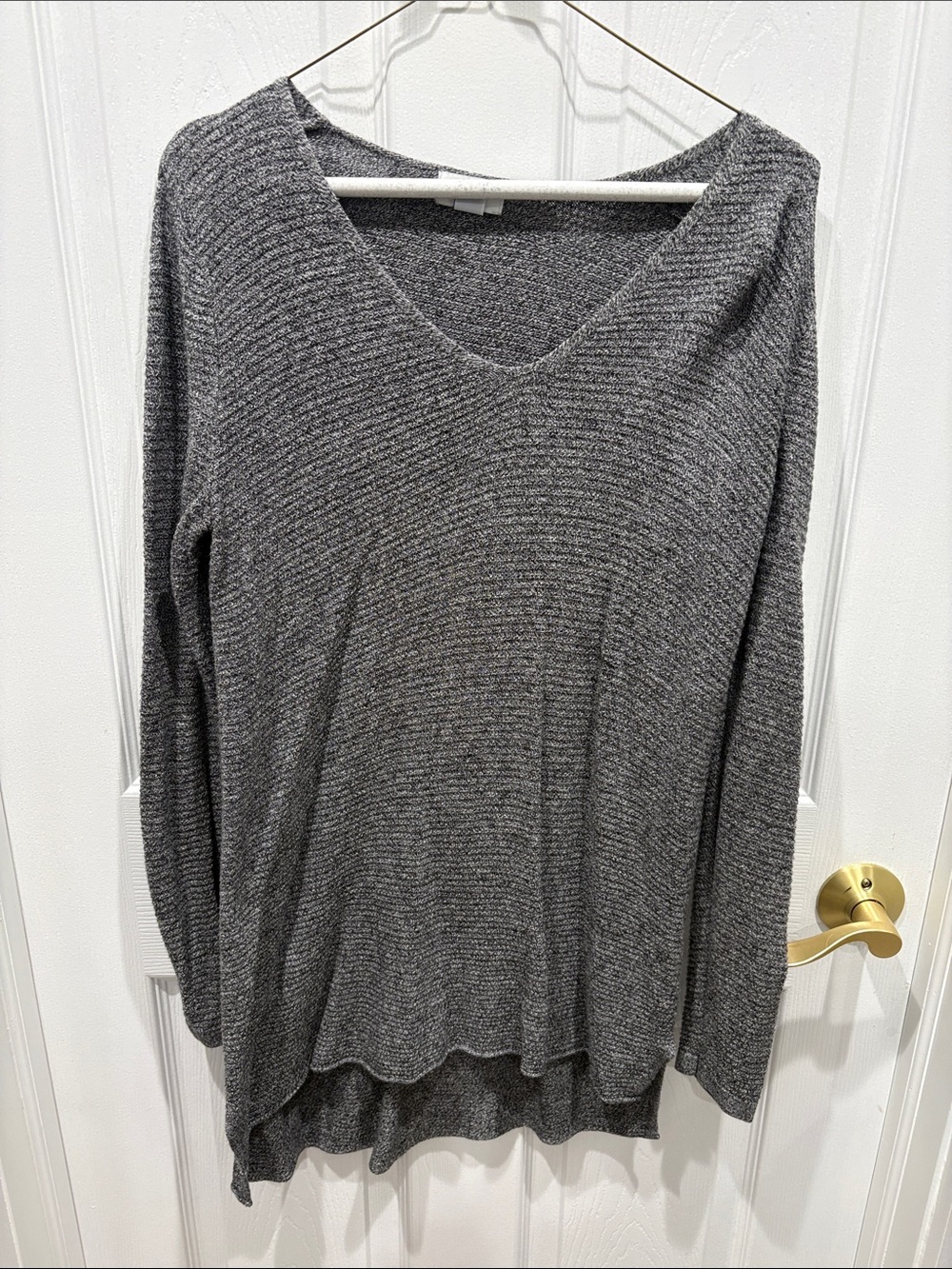 Grey lightweight sweater tunic